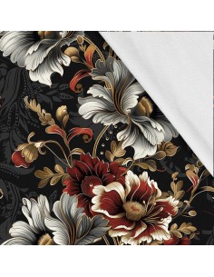Softshell Stoff Polyester Zum Nähen- Motiv Blumen I SDX5431