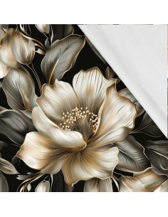Softshell Stoff Polyester Zum Nähen- Motiv Blumen I SDX5432