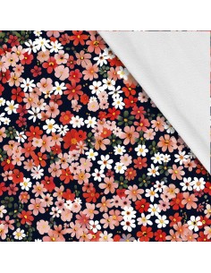 Softshell Stoff Polyester Zum Nähen- Motiv Blumen I SDX5433