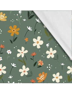 Softshell Stoff Polyester Zum Nähen- Motiv Blumen I SDX5435