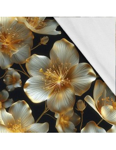 Softshell Stoff Polyester Zum Nähen- Motiv Blumen I SDX5436
