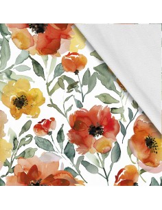 Softshell Stoff Polyester Zum Nähen- Motiv Blumen I SDX5437