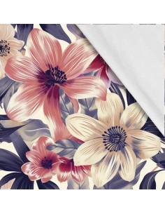 Softshell Stoff Polyester Zum Nähen- Motiv Blumen I SDX5438