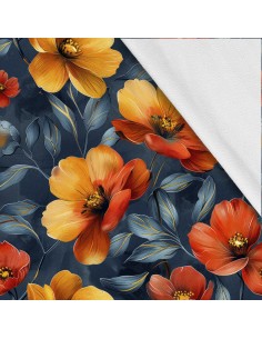 Softshell Stoff Polyester Zum Nähen- Motiv Blumen I SDX5440