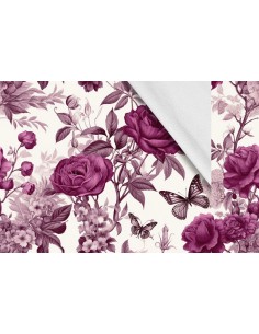 Softshell Stoff Polyester Zum Nähen- Motiv Blumen I SDX5444