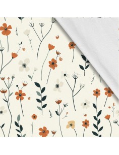 Softshell Stoff Polyester Zum Nähen- Motiv Blumen I SDX5449
