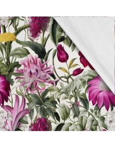 Softshell Stoff Polyester Zum Nähen- Motiv Blumen I SDX5450