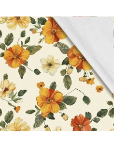 Softshell Stoff Polyester Zum Nähen- Motiv Blumen I SDX5451
