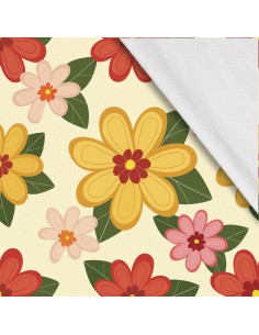 Softshell Stoff Polyester Zum Nähen- Motiv Blumen I SDX5453