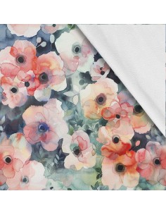 Softshell Stoff Polyester Zum Nähen- Motiv Blumen I SDX5456
