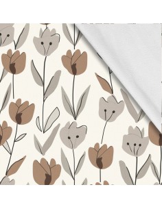 Softshell Stoff Polyester Zum Nähen- Motiv Blumen I SDX5462