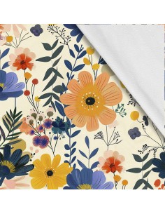 Softshell Stoff Polyester Zum Nähen- Motiv Blumen I SDX5473