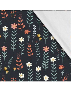 Softshell Stoff Polyester Zum Nähen- Motiv Blumen I SDX5474