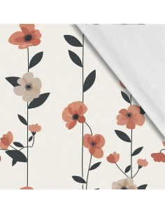 Softshell Stoff Polyester Zum Nähen- Motiv Blumen I SDX5475