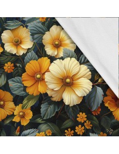 Softshell Stoff Polyester Zum Nähen- Motiv Blumen I SDX5477