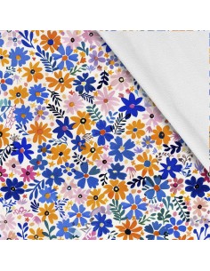 Softshell Stoff Polyester Zum Nähen- Motiv Blumen I SDX5480