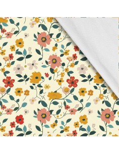 Softshell Stoff Polyester Zum Nähen- Motiv Blumen I SDX5484