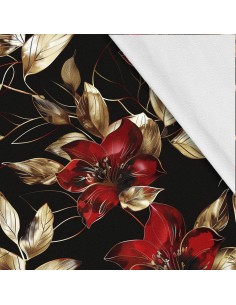 Softshell Stoff Polyester Zum Nähen- Motiv Blumen I SDX5486