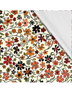 Softshell Stoff Polyester Zum Nähen- Motiv Blumen I SDX5491