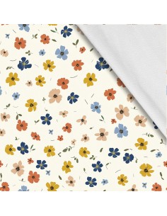 Softshell Stoff Polyester Zum Nähen- Motiv Blumen I SDX5492
