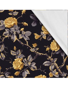Softshell Stoff Polyester Zum Nähen- Motiv Blumen I SDX5493