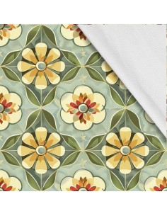 Softshell Stoff Polyester Zum Nähen- Motiv Blumen I SDX5494
