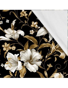 Softshell Stoff Polyester Zum Nähen- Motiv Blumen I SDX5504