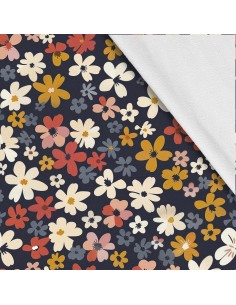Softshell Stoff Polyester Zum Nähen- Motiv Blumen I SDX5505