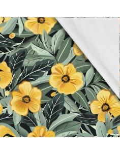 Softshell Stoff Polyester Zum Nähen- Motiv Blumen I SDX5508