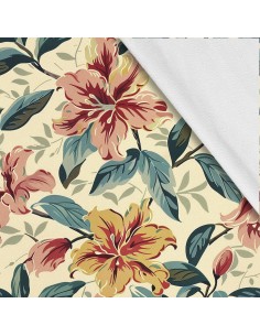 Softshell Stoff Polyester Zum Nähen- Motiv Blumen I SDX5509
