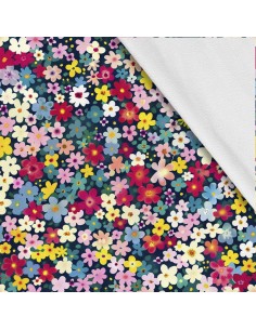 Softshell Stoff Polyester Zum Nähen- Motiv Blumen I SDX5510