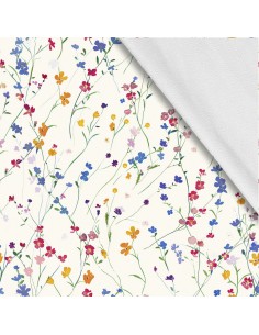 Softshell Stoff Polyester Zum Nähen- Motiv Blumen I SDX5516