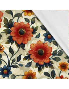 Softshell Stoff Polyester Zum Nähen- Motiv Blumen I SDX5526