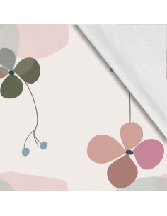 Softshell Stoff Polyester Zum Nähen- Motiv Blumen I SDX5534