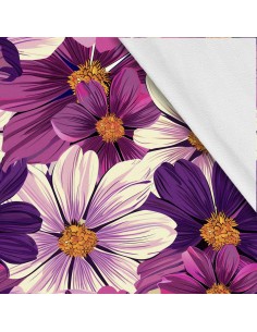 Softshell Stoff Polyester Zum Nähen- Motiv Blumen I SDX5535
