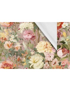 Softshell Stoff Polyester Zum Nähen- Motiv Blumen I SDX5539