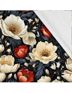 Softshell Stoff Polyester Zum Nähen- Motiv Blumen I SDX5541