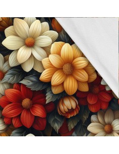 Softshell Stoff Polyester Zum Nähen- Motiv Blumen I SDX5547