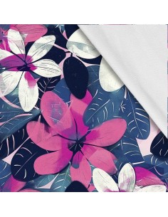 Softshell Stoff Polyester Zum Nähen- Motiv Blumen I SDX5550