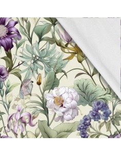 Softshell Stoff Polyester Zum Nähen- Motiv Blumen I SDX5551