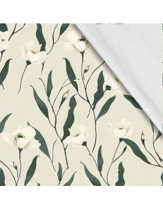 Softshell Stoff Polyester Zum Nähen- Motiv Blumen I SDX5553