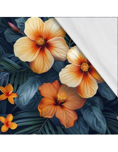 Softshell Stoff Polyester Zum Nähen- Motiv Blumen I SDX5554