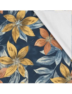 Softshell Stoff Polyester Zum Nähen- Motiv Blumen I SDX5556