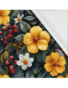 Softshell Stoff Polyester Zum Nähen- Motiv Blumen I SDX5558