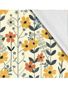 Softshell Stoff Polyester Zum Nähen- Motiv Blumen I SDX5562