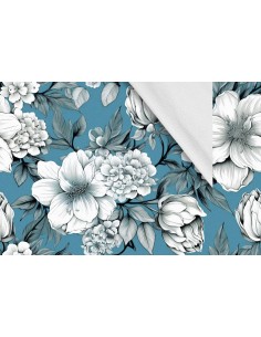Softshell Stoff Polyester Zum Nähen- Motiv Blumen I SDX5571