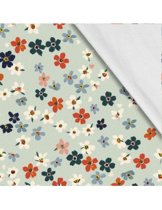 Softshell Stoff Polyester Zum Nähen- Motiv Blumen I SDX5572