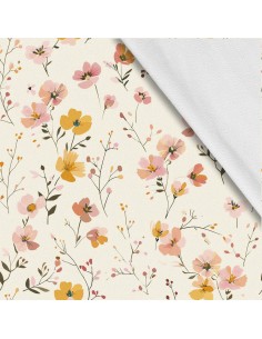 Softshell Stoff Polyester Zum Nähen- Motiv Blumen I SDX5577