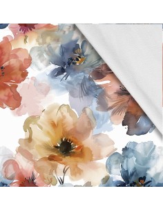 Softshell Stoff Polyester Zum Nähen- Motiv Blumen I SDX5580