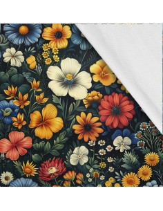 Softshell Stoff Polyester Zum Nähen- Motiv Blumen I SDX5581